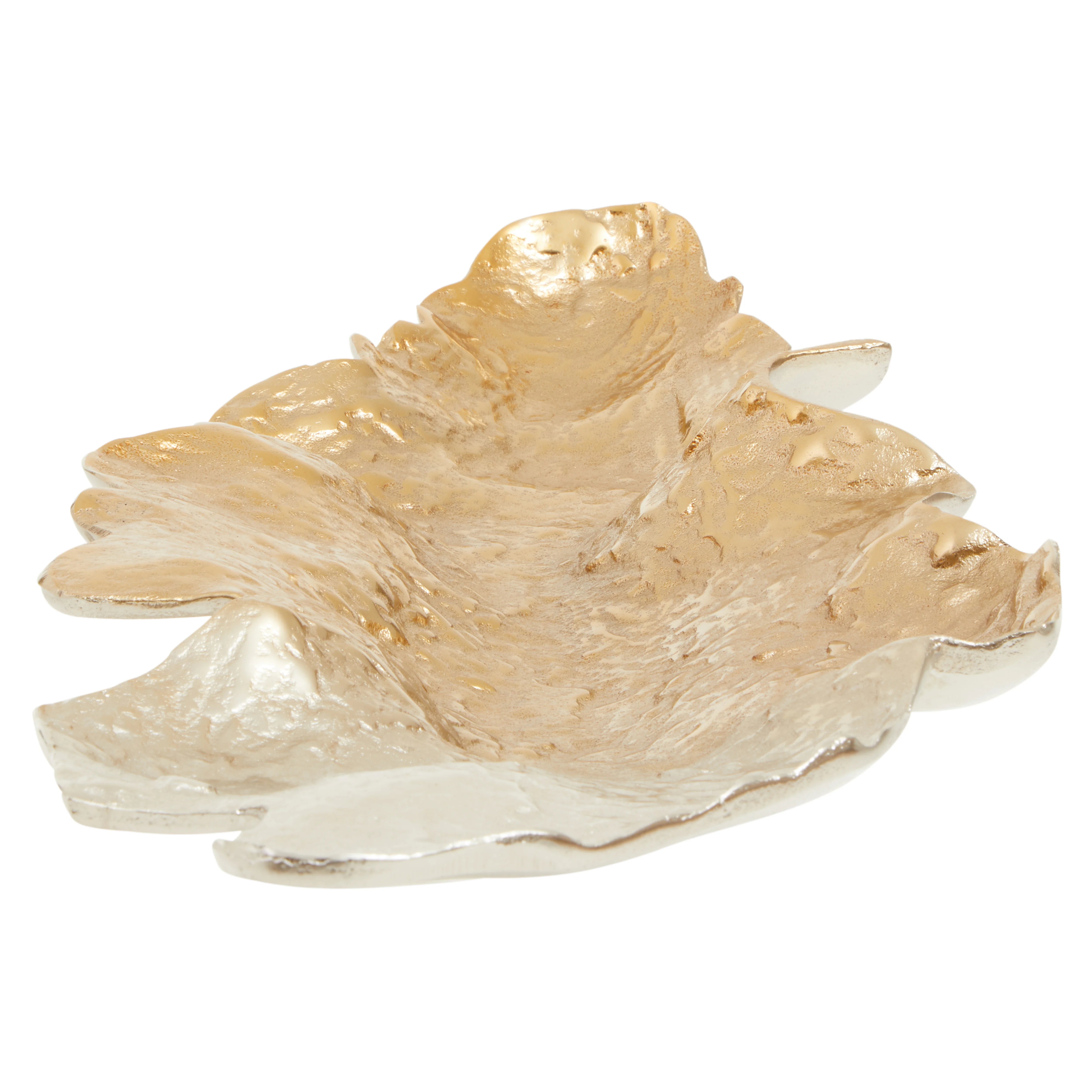 Acero Ombre Gold & Silver Leaf Dish